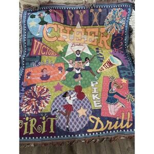 woven cheer‎ quilt/throw